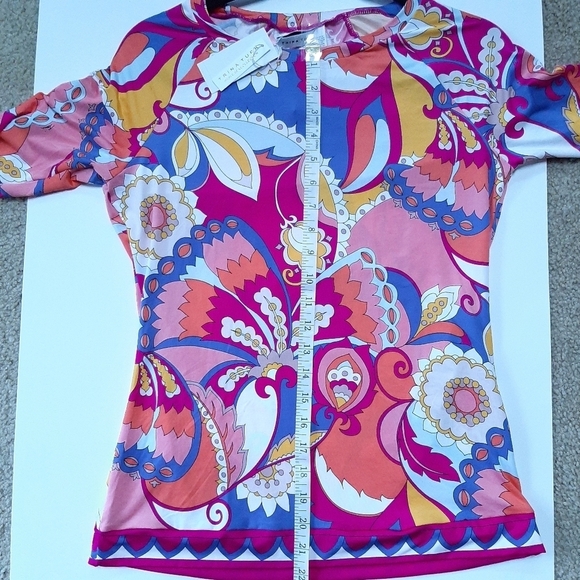 Trina Turk Sz Large Sevilla Batwing Tunic Dress Cover Up NWT  - Brand New! - Picture 7 of 9